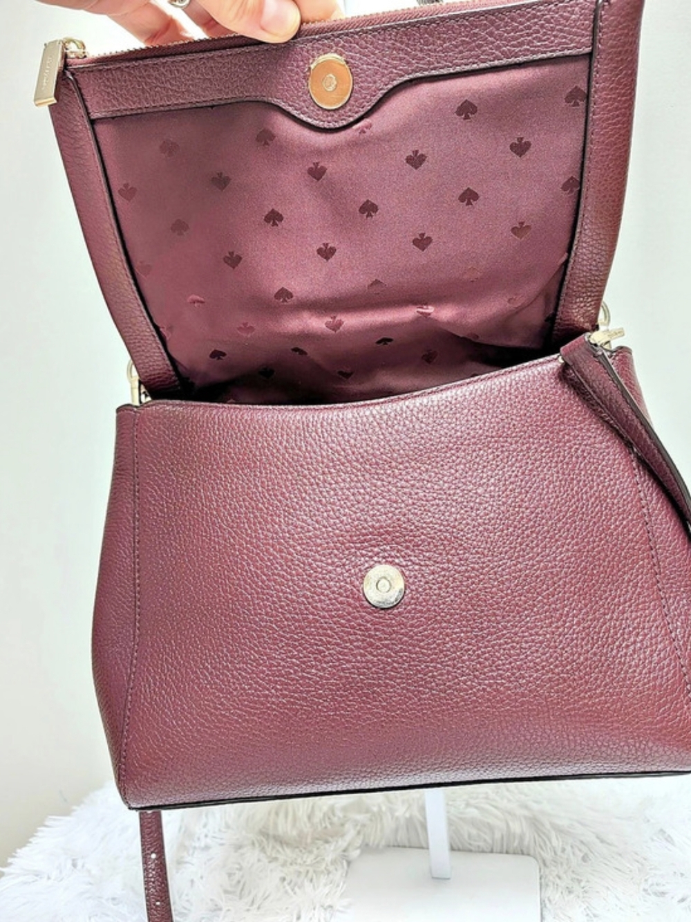 Kate Spade Leila Medium Flap Shoulder Bag – Genuine Leather - Picture 11 of 16